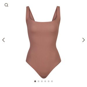 Skims Cotton Ribbed bodysuit